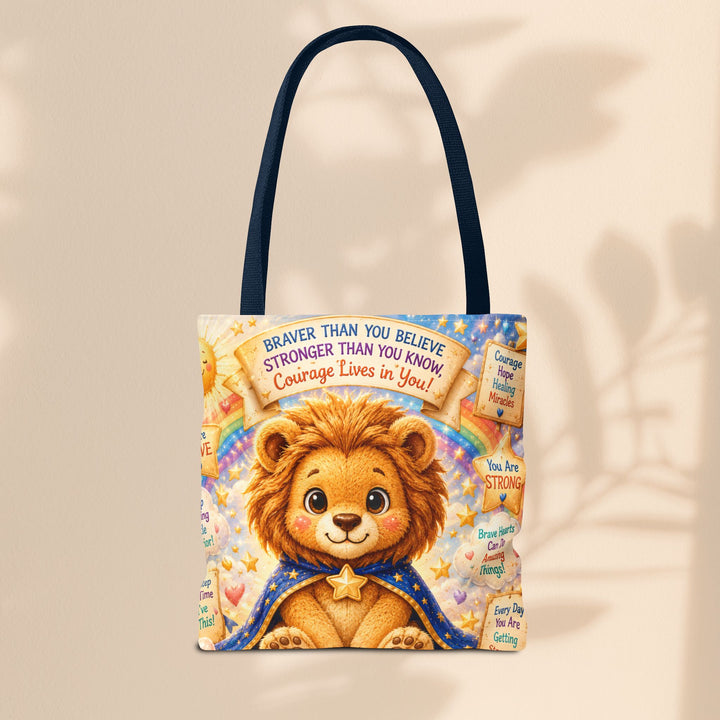 Cute Courage Lion Tote Bag | Brave Buddies™