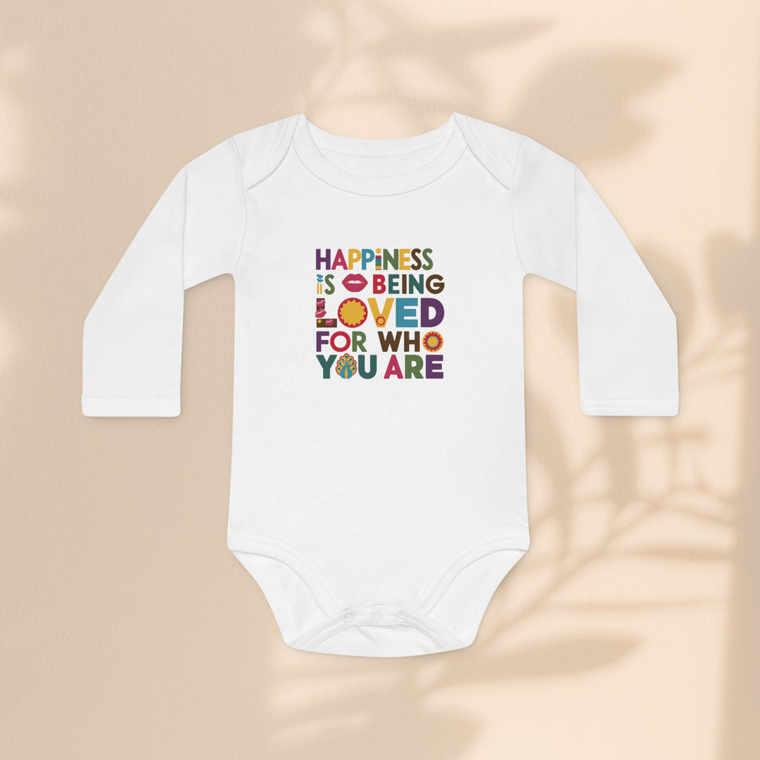 Baby Long-Sleeve Organic Bodysuit - Loved For Who You Are