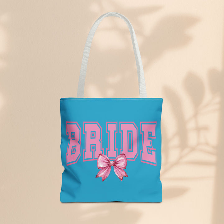 Bride Tote Bag with Bow | Bridal Shower Gift, Wedding Essentials, Bachelorette Party Accessory, Gift for Bridesmaids