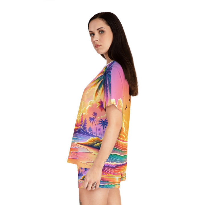 Women's Short Pajama Set (AOP) - Sunrise Sunset