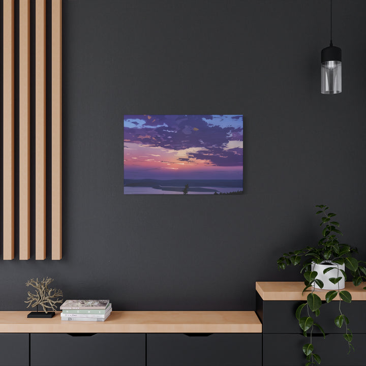 Elegant Sunset Canvas Print for Bedroom and Living Room
