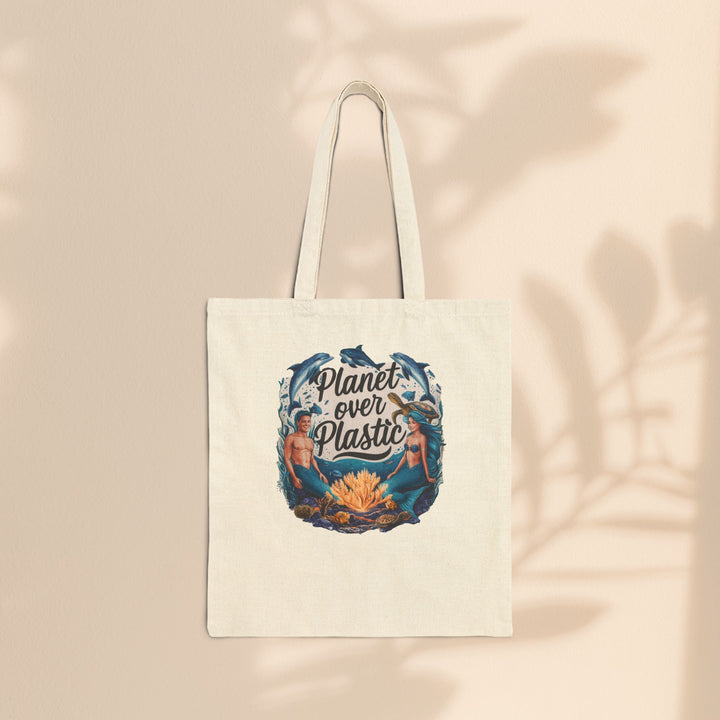 Cotton Canvas Tote Bag - Planet Over Plastic