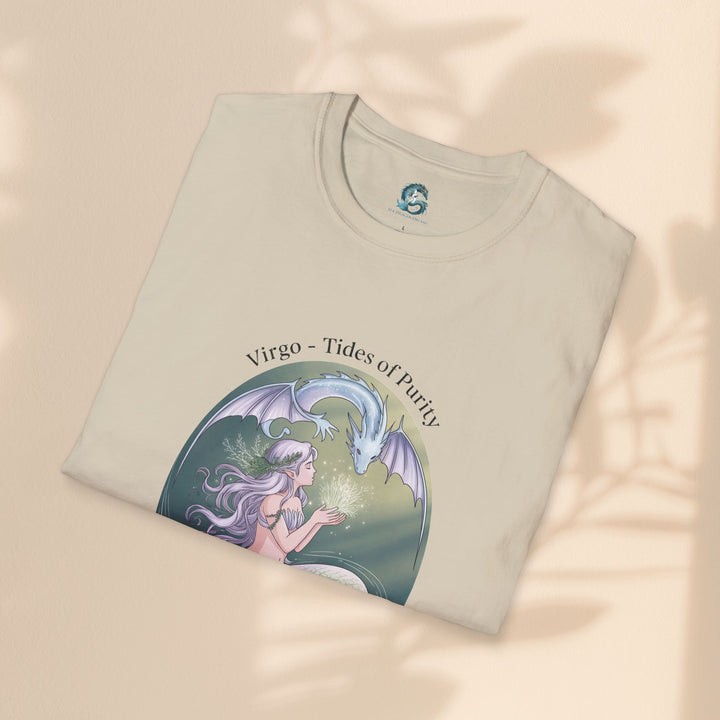 Mermaid Virgo T-Shirt, Ocean Art Tee, Summer Fashion, Gift for Beach Lovers, Sea Creature Apparel