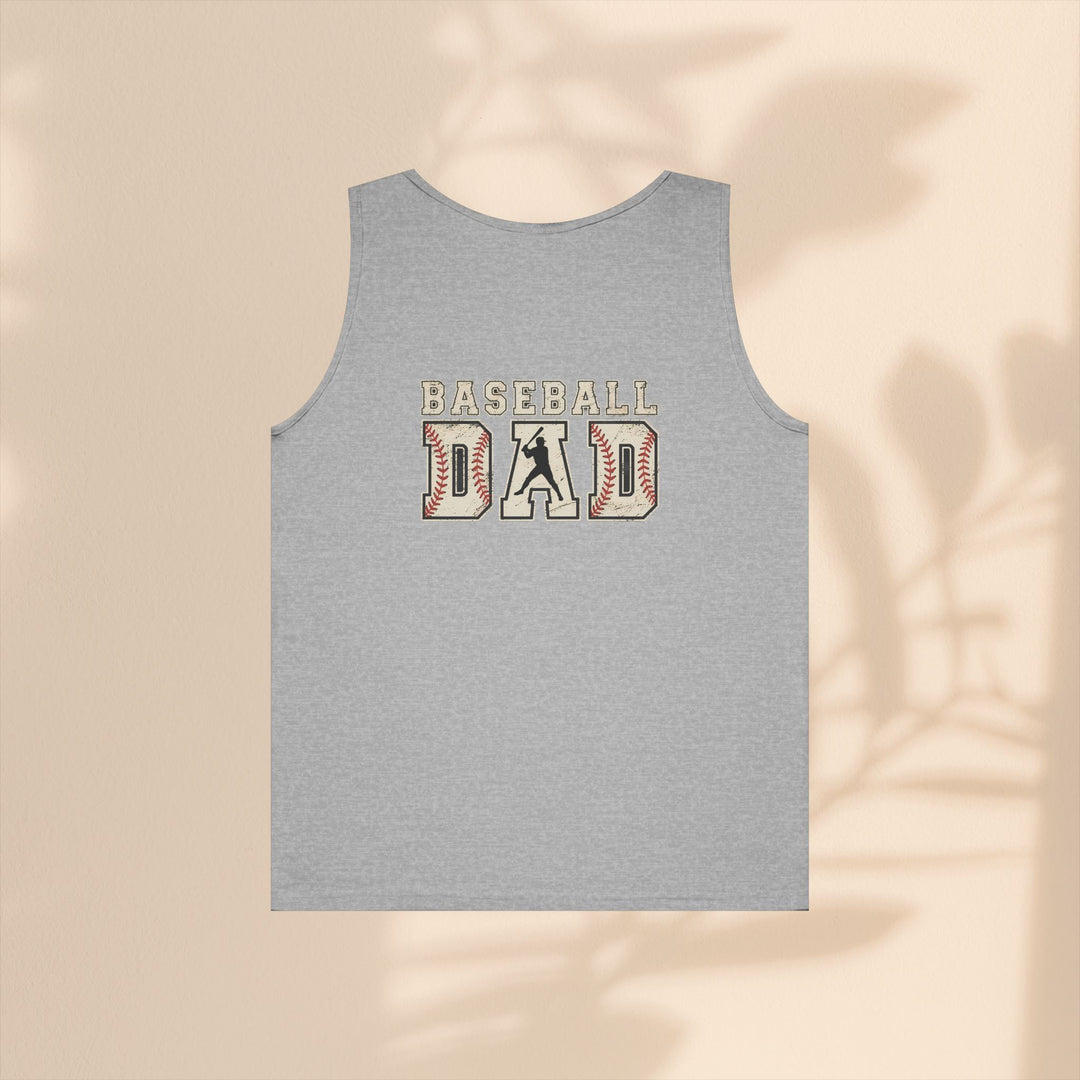 Baseball Dad Unisex Heavy Cotton Tank Top - Perfect for Summer BBQs and Game Days