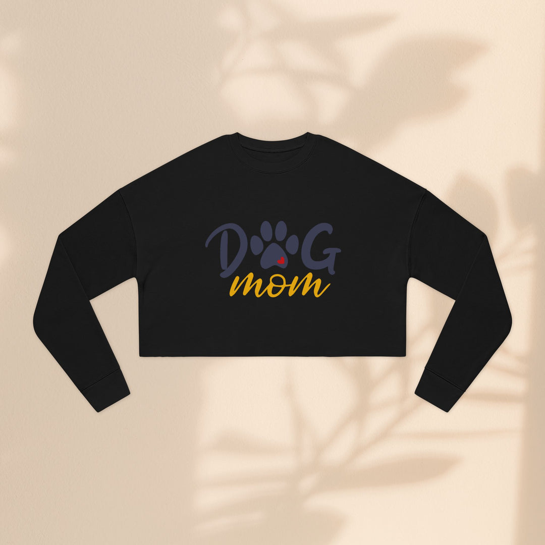 Dog Mom Cropped Sweatshirt - Perfect Gift for Dog Lovers