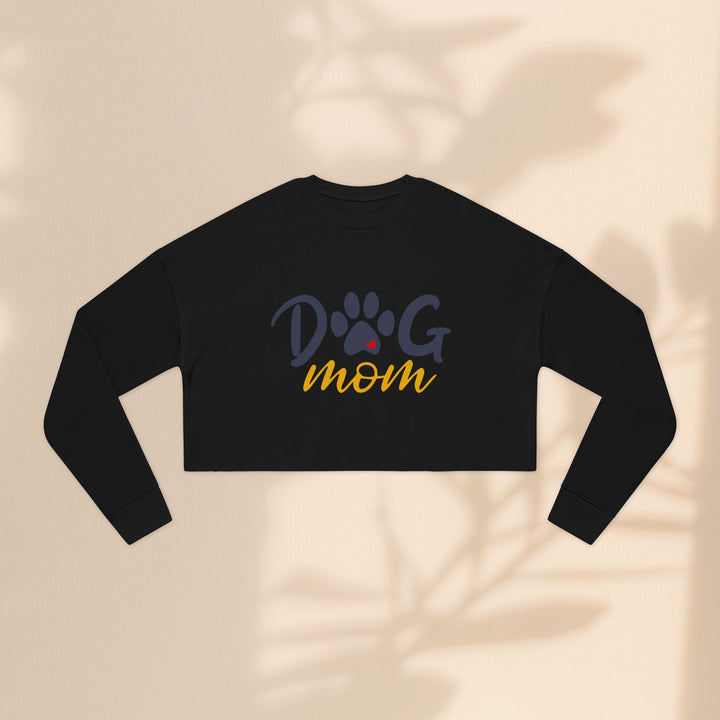 Dog Mom Cropped Sweatshirt - Perfect Gift for Dog Lovers