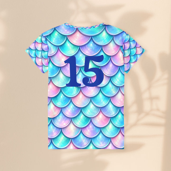 15Mermaid Scale Sports Jersey —  xs
