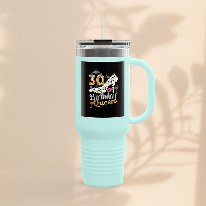 30th Birthday Queen Insulated Travel Mug | 40oz Tumbler for Celebrations, Gifts, and Parties | Stylish Drinkware for Her | Birthday [...]