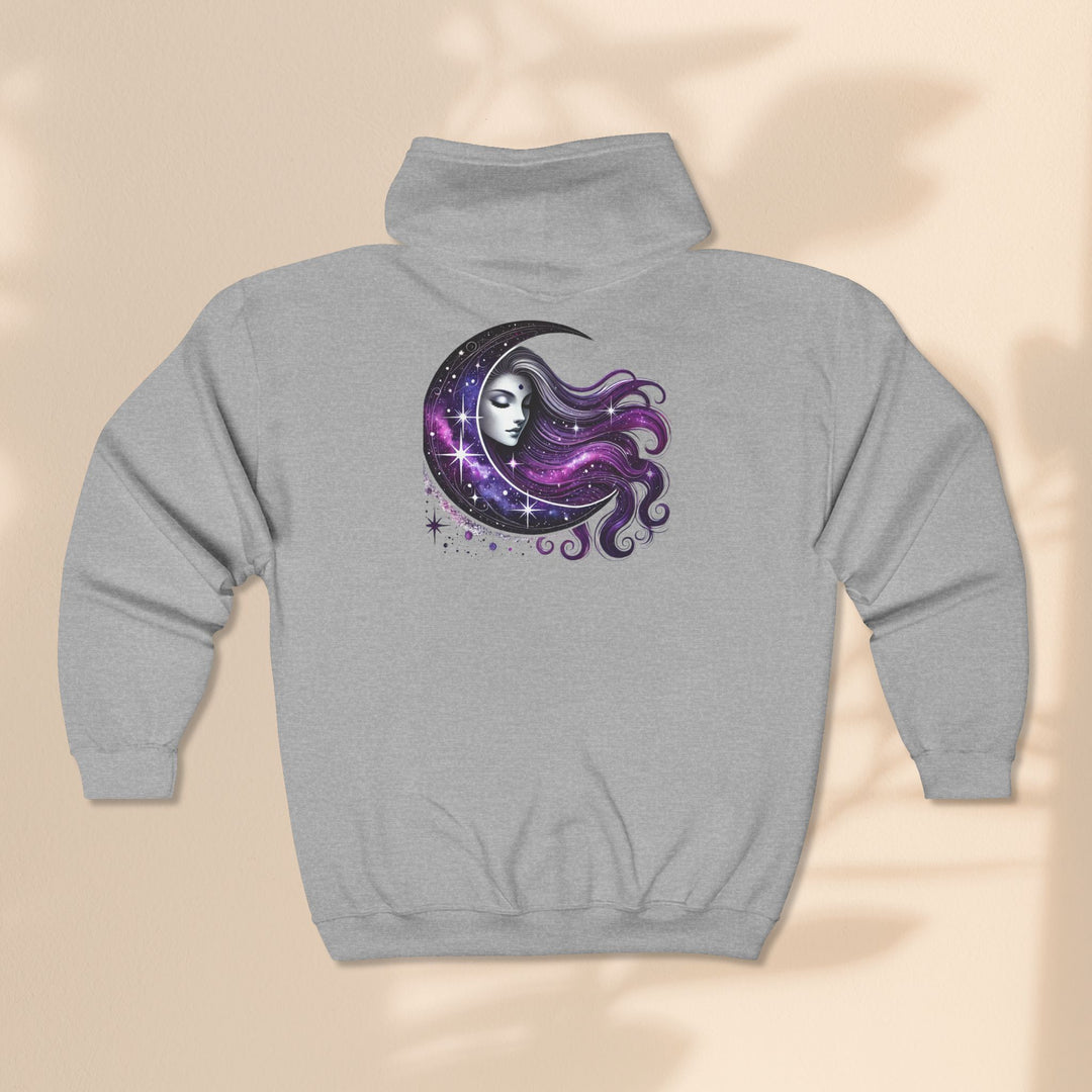 Moon Goddess - Unisex Heavy Blend™ Full Zip Hooded Sweatshirt