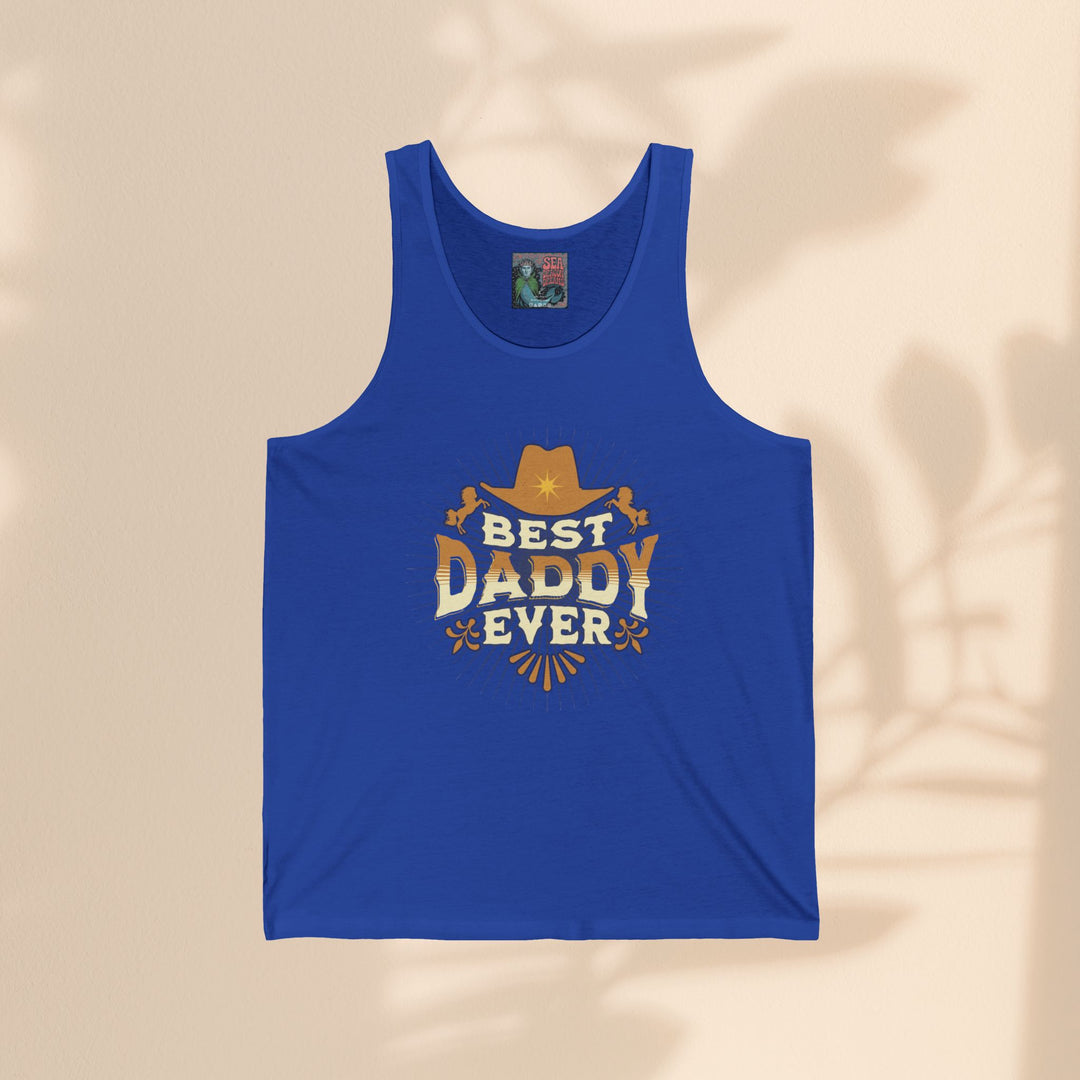 Best Daddy Ever Unisex Jersey Tank - Ideal Father's Day Gift