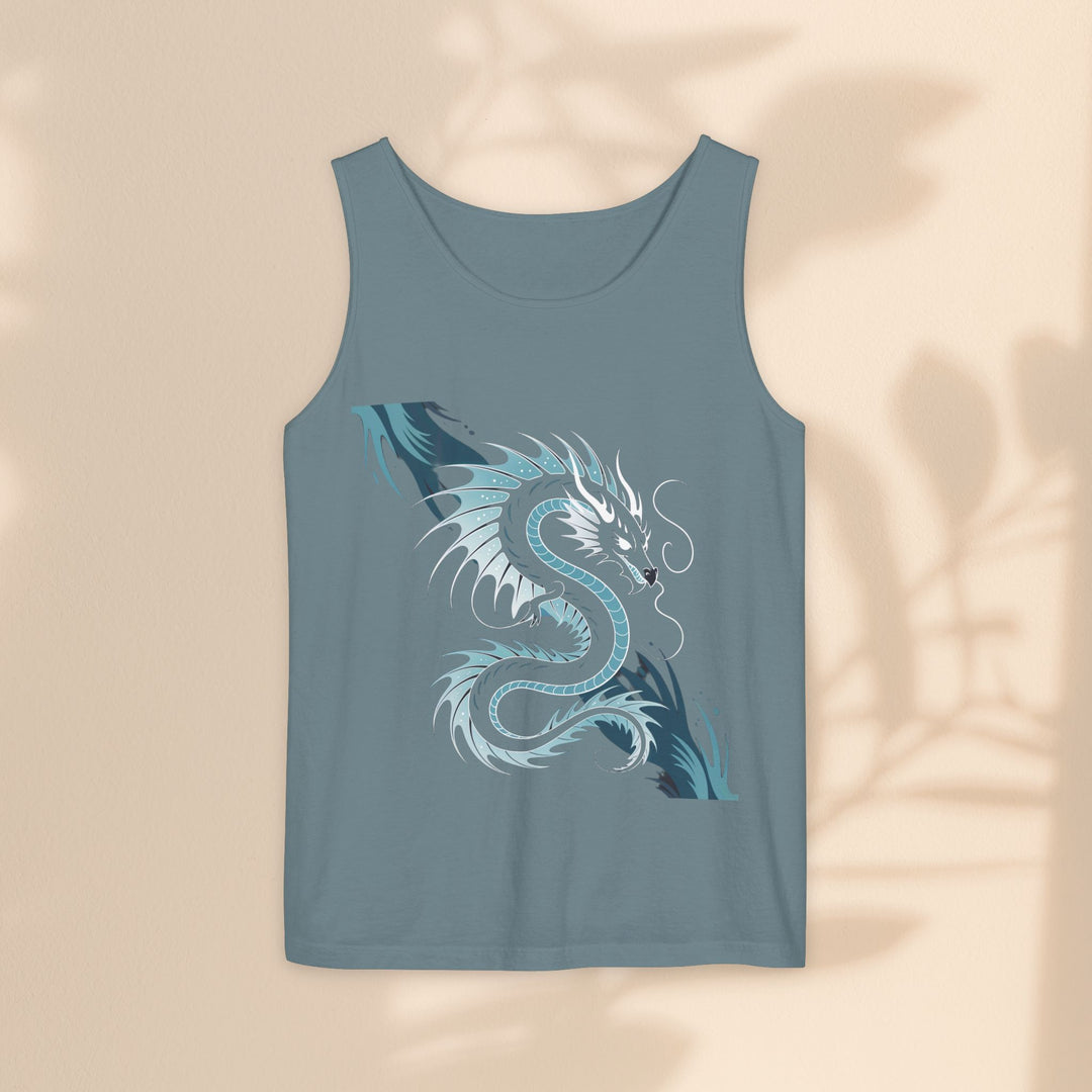 Dragon Art Unisex Tank Top - Stylish Summer Wear, Festival Apparel, Gift for Art Lovers, Beach Outfits, Cool Graphic Shirt