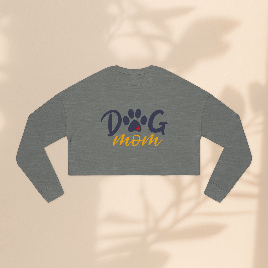 Dog Mom Cropped Sweatshirt - Perfect Gift for Dog Lovers