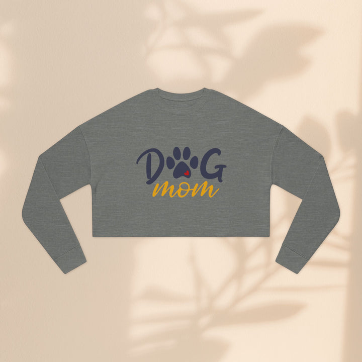 Dog Mom Cropped Sweatshirt - Perfect Gift for Dog Lovers