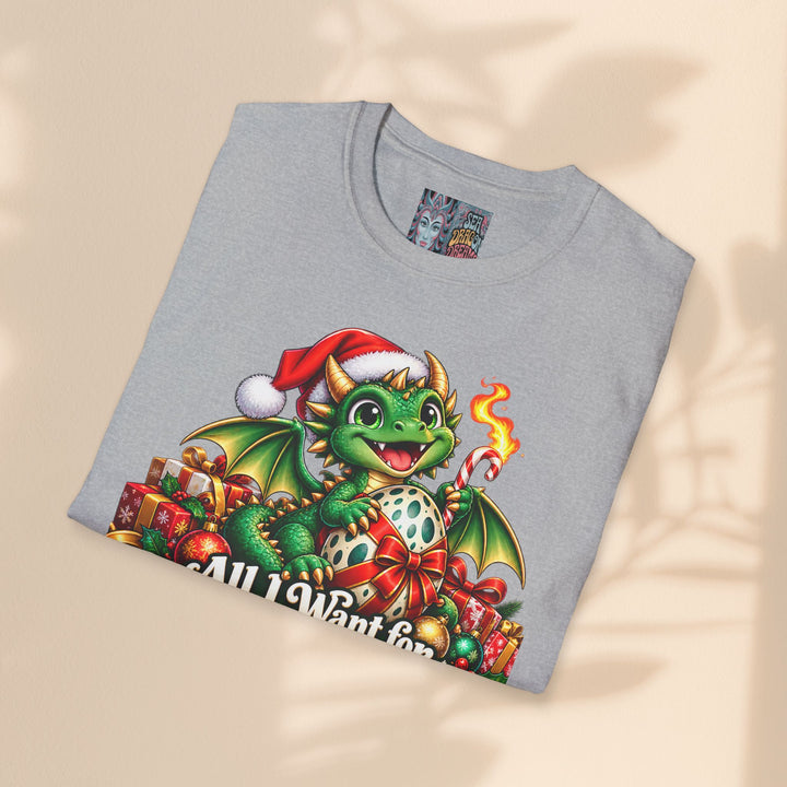 Christmas Dragons T-Shirt — "All I Want for Christmas Is More Dragons" Cute Holiday Tee