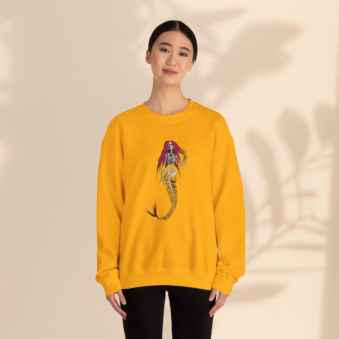 Unisex Heavy Blend™ Crewneck Sweatshirt - Halloween Mermaid Bones