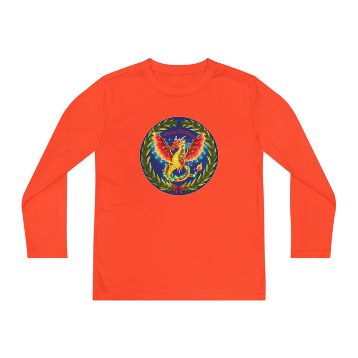 Youth Long Sleeve Competitor Tee - Christmas Dragon