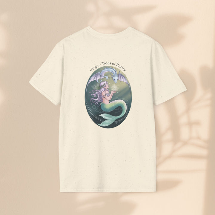 Mermaid Virgo T-Shirt, Ocean Art Tee, Summer Fashion, Gift for Beach Lovers, Sea Creature Apparel