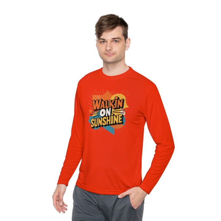 Unisex Lightweight Long Sleeve Tee - Walking On Sunshine