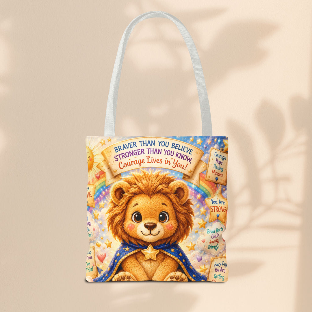 Cute Courage Lion Tote Bag | Brave Buddies™