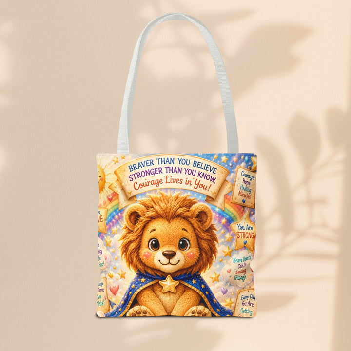 Cute Courage Lion Tote Bag | Brave Buddies™