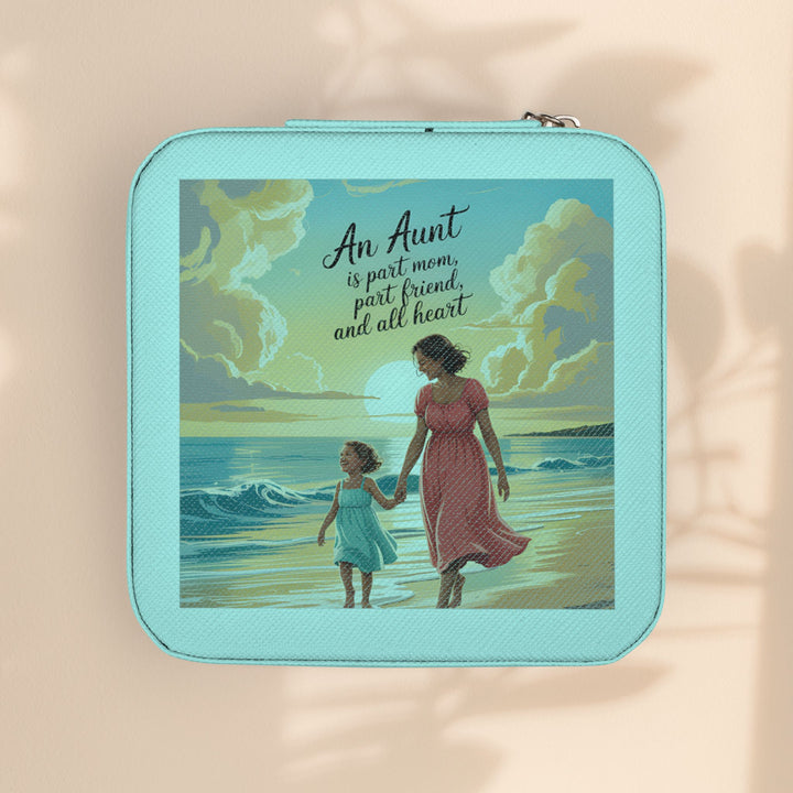 Jewelry Travel Case — 'Aunts Are All Heart'