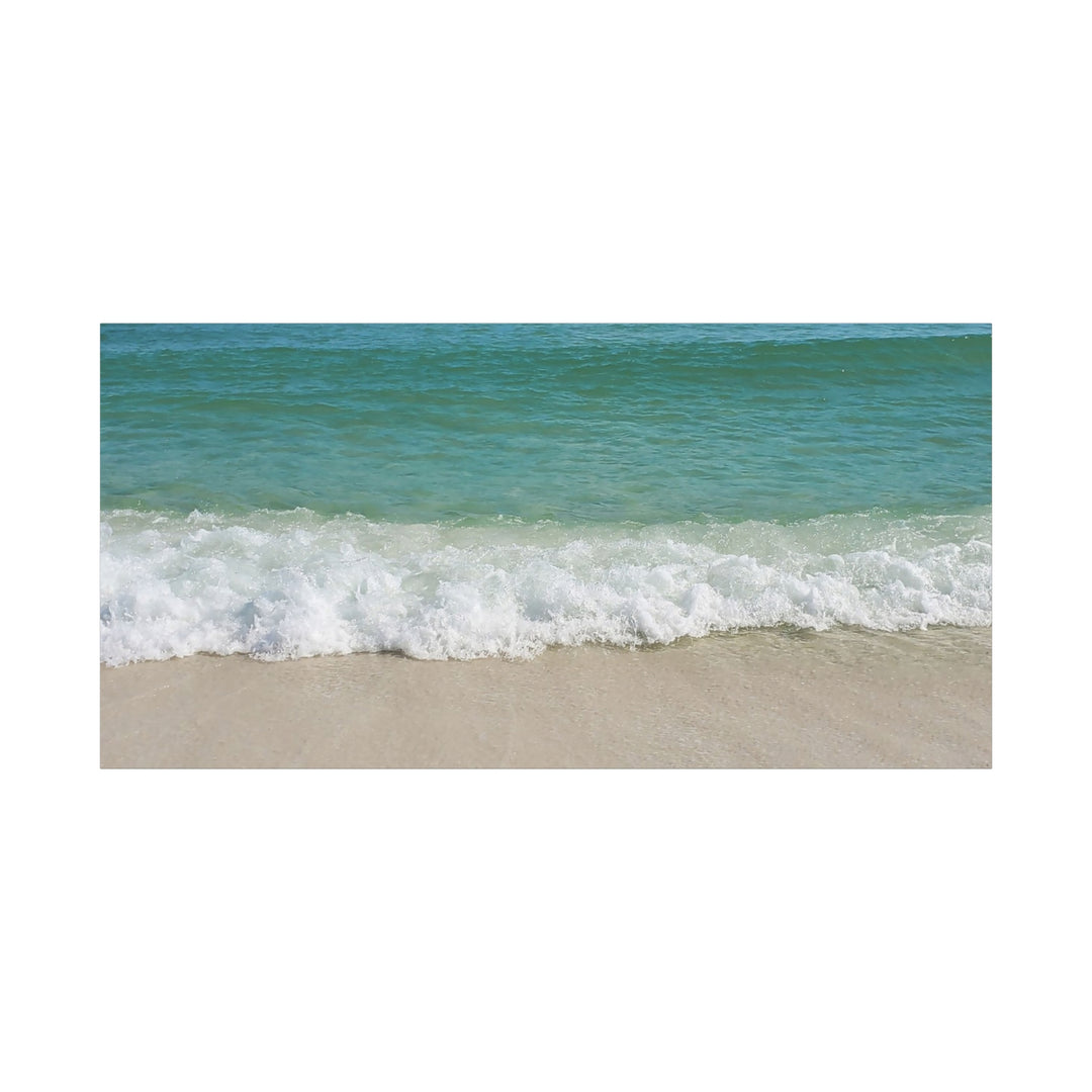 Beach Waves Matte Canvas Print – 1.25-Inch Stretched Seascape