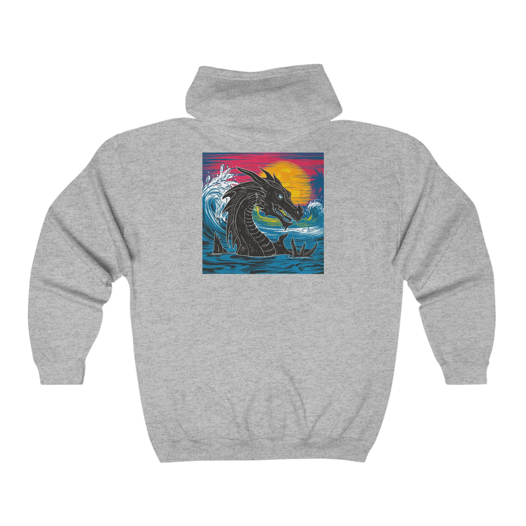 Unisex Heavy Blend™ Full Zip Hooded Sweatshirt - Conquering Dragon