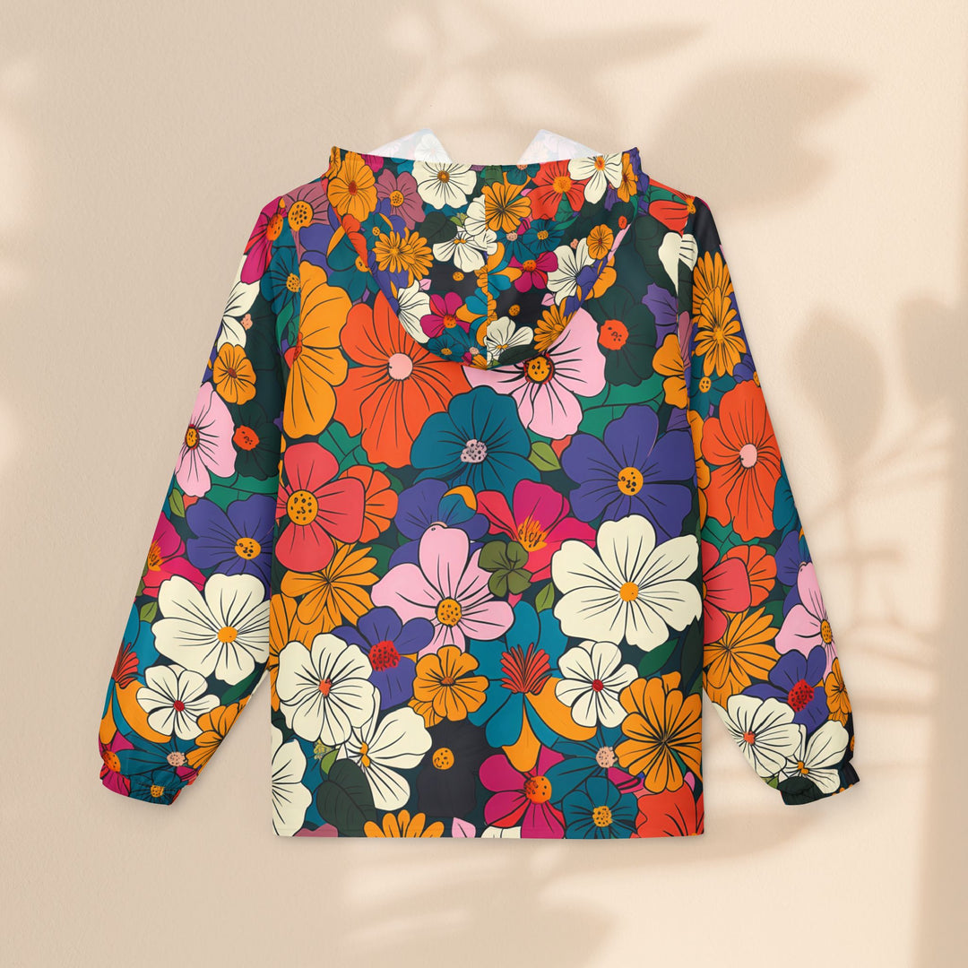 Vibrant Floral Windbreaker Jacket - Perfect for Spring Adventures and Festivals