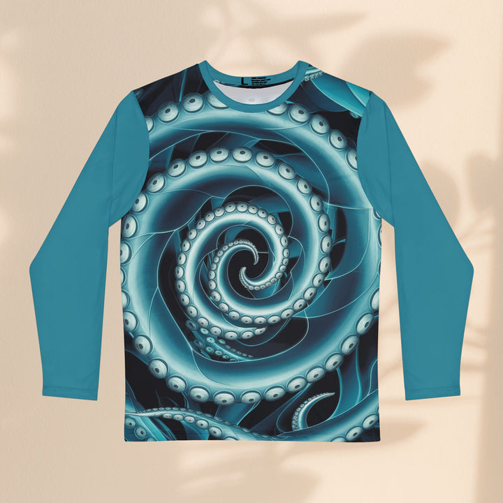 Men's Long Sleeve Shirt (AOP) - Octopus Twists