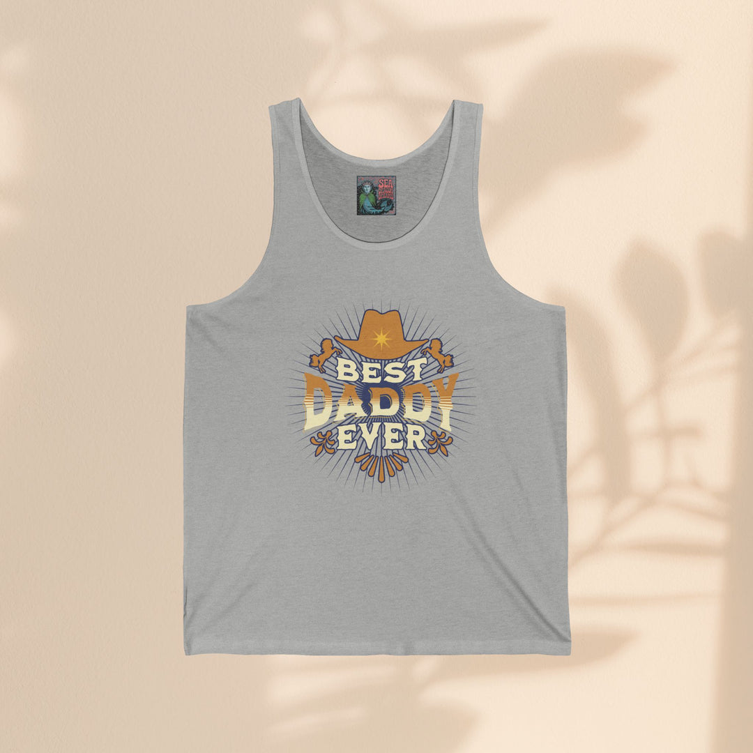 Best Daddy Ever Unisex Jersey Tank - Ideal Father's Day Gift