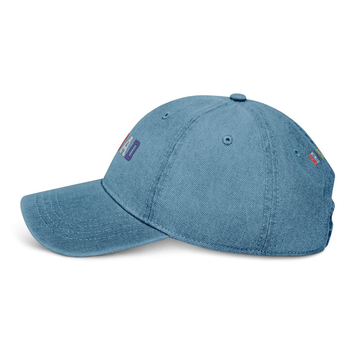 Colorful Embroidered Grandad Denim Hat - Gift for Grandpa