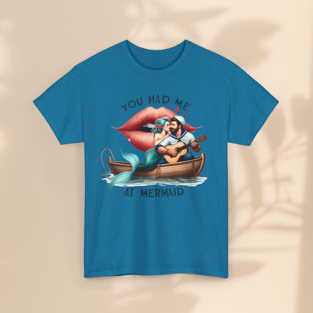 Unisex Heavy Cotton Tee - You Had Me At Mermaid