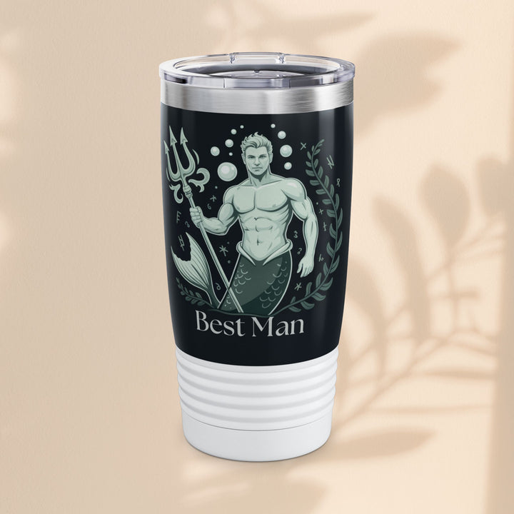 Best Man Ringneck Tumbler, 20oz | Personalized Gifts for Best Man, Wedding, Bridal Party, Unique Drinkware