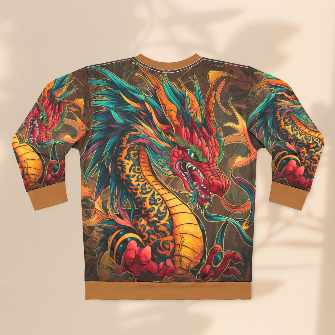 Unisex Sweatshirt (AOP) - Fire Dragon