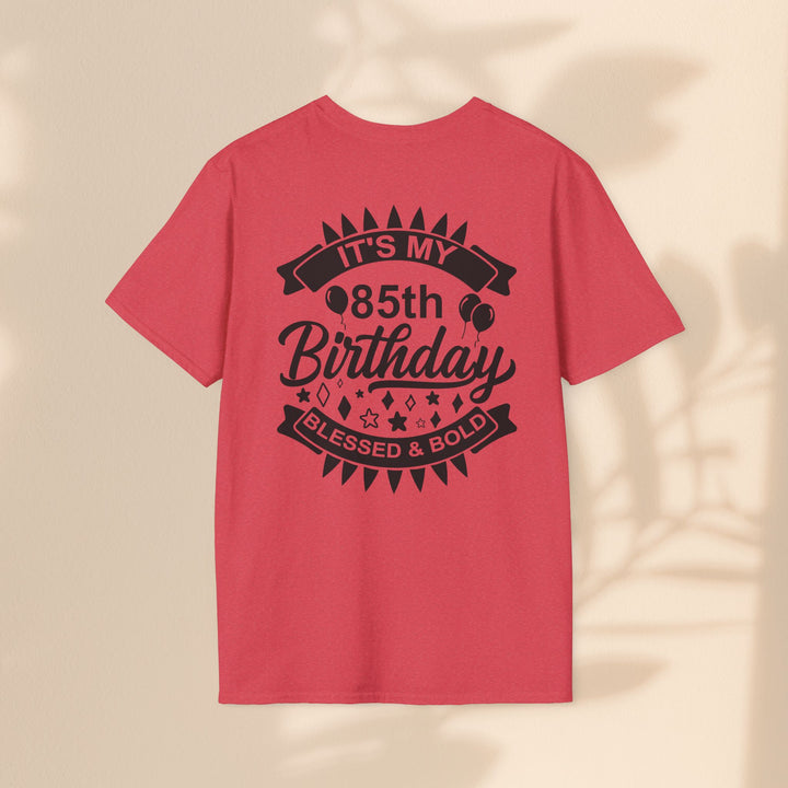 85th Birthday Celebration T-Shirt, Unisex Softstyle Tee for 85th Birthday, Milestone Birthday Gift, Birthday Party Outfit, Cute [...]