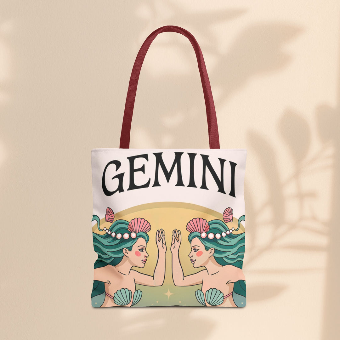 Gemini Zodiac Tote Bag, Astrological Bag, Personalized Gift, Astrology Lover, Horoscope Accessory, Birthday Present