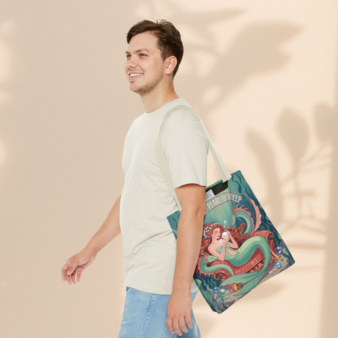 Taurus Mermaid Tote Bag, Taurus Zodiac, Ocean Lover Gift, Beach Accessory, Astrology Decor, Unique Shopping Bag