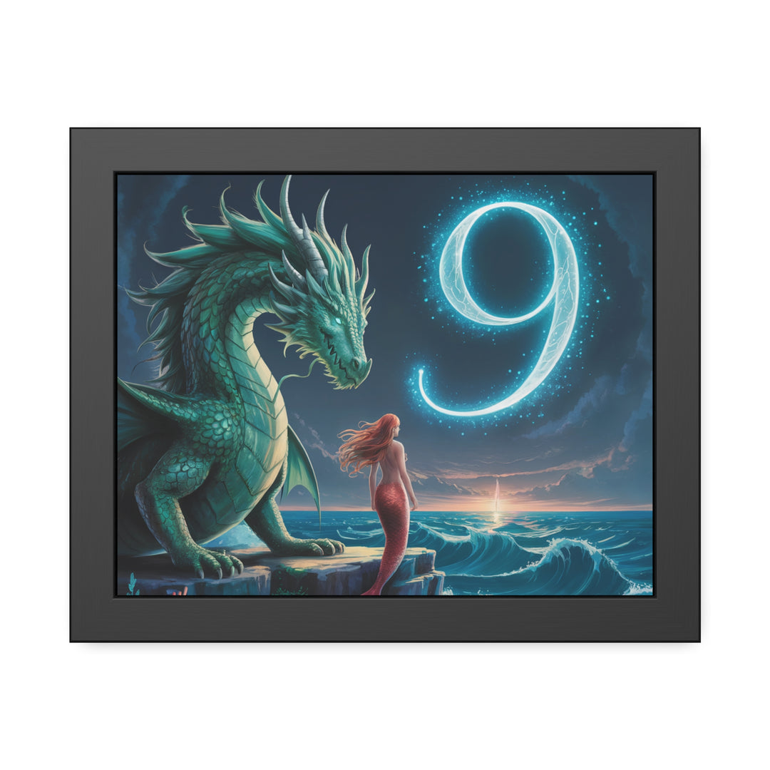 Number 9 and Dragons Canvas Wall Art