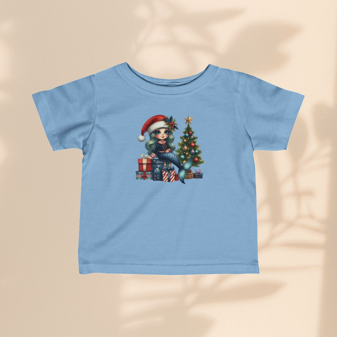 Infant Fine Jersey Tee - Mermaid Christmas