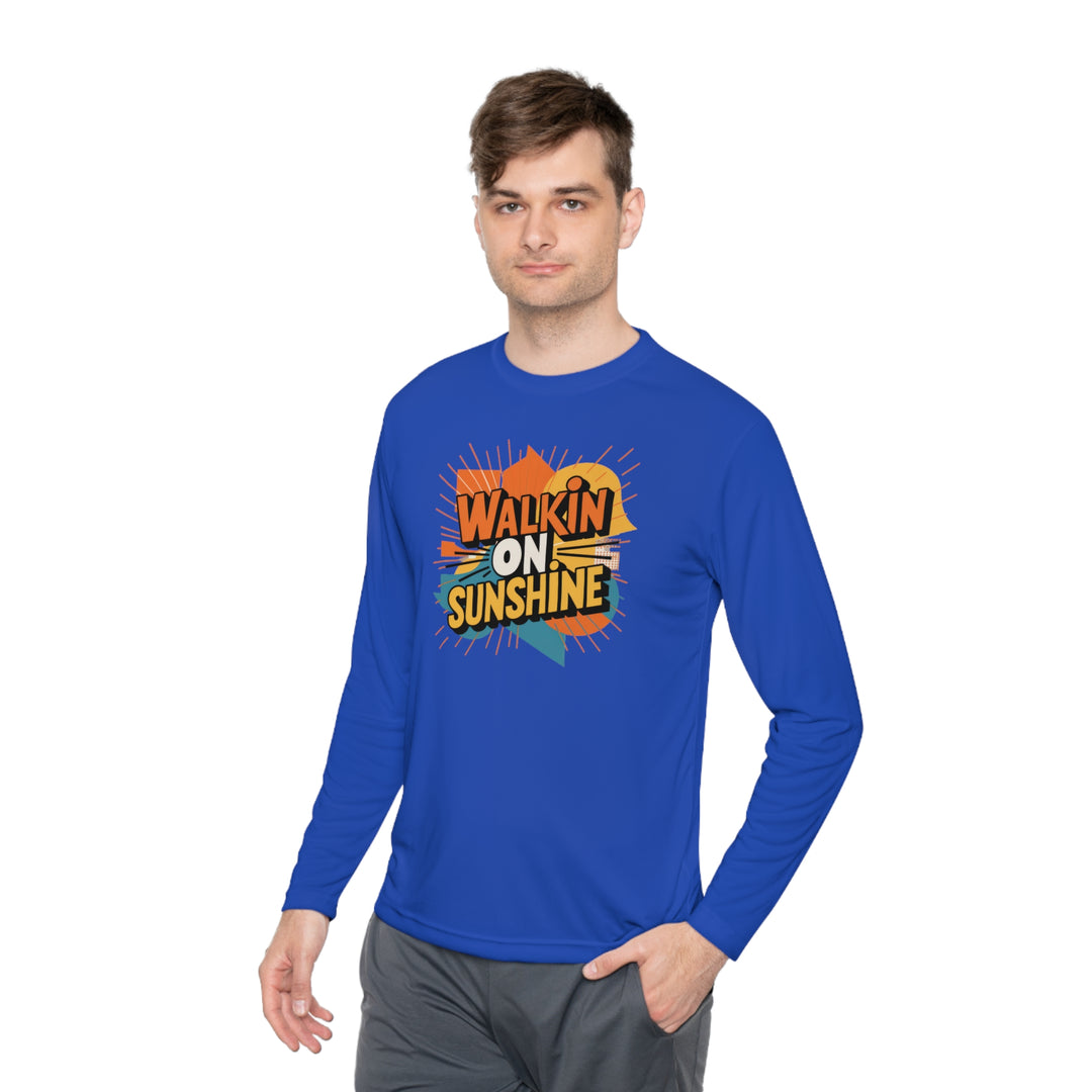 Unisex Lightweight Long Sleeve Tee - Walking On Sunshine