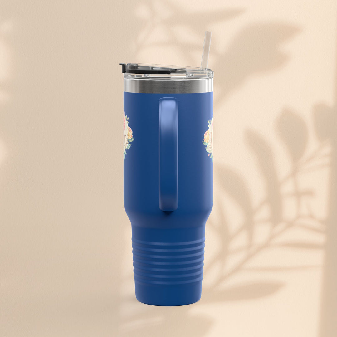Floral Insulated Travel Mug for Moms - 40oz