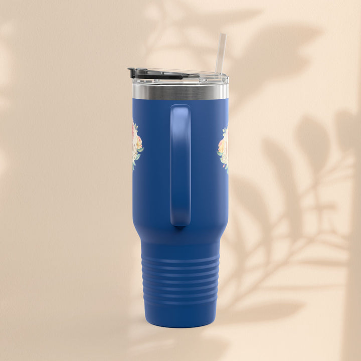 Floral Insulated Travel Mug for Moms - 40oz