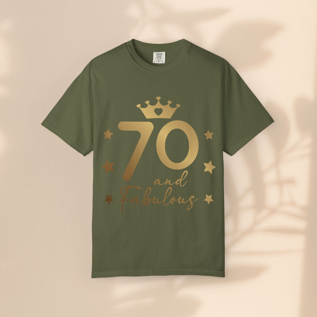 70 and Fabulous Unisex Garment-Dyed T-shirt | Birthday Celebration Tee, Gift for 70th Birthday, Vintage Style Shirt, Fun Party Wear, [...]