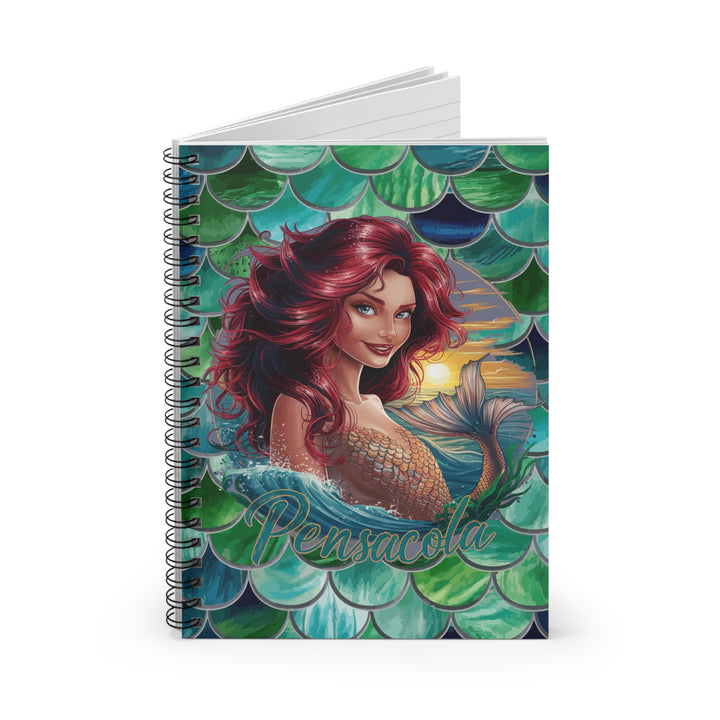 Spiral Notebook - Ruled Line - Pensacola Mermaids