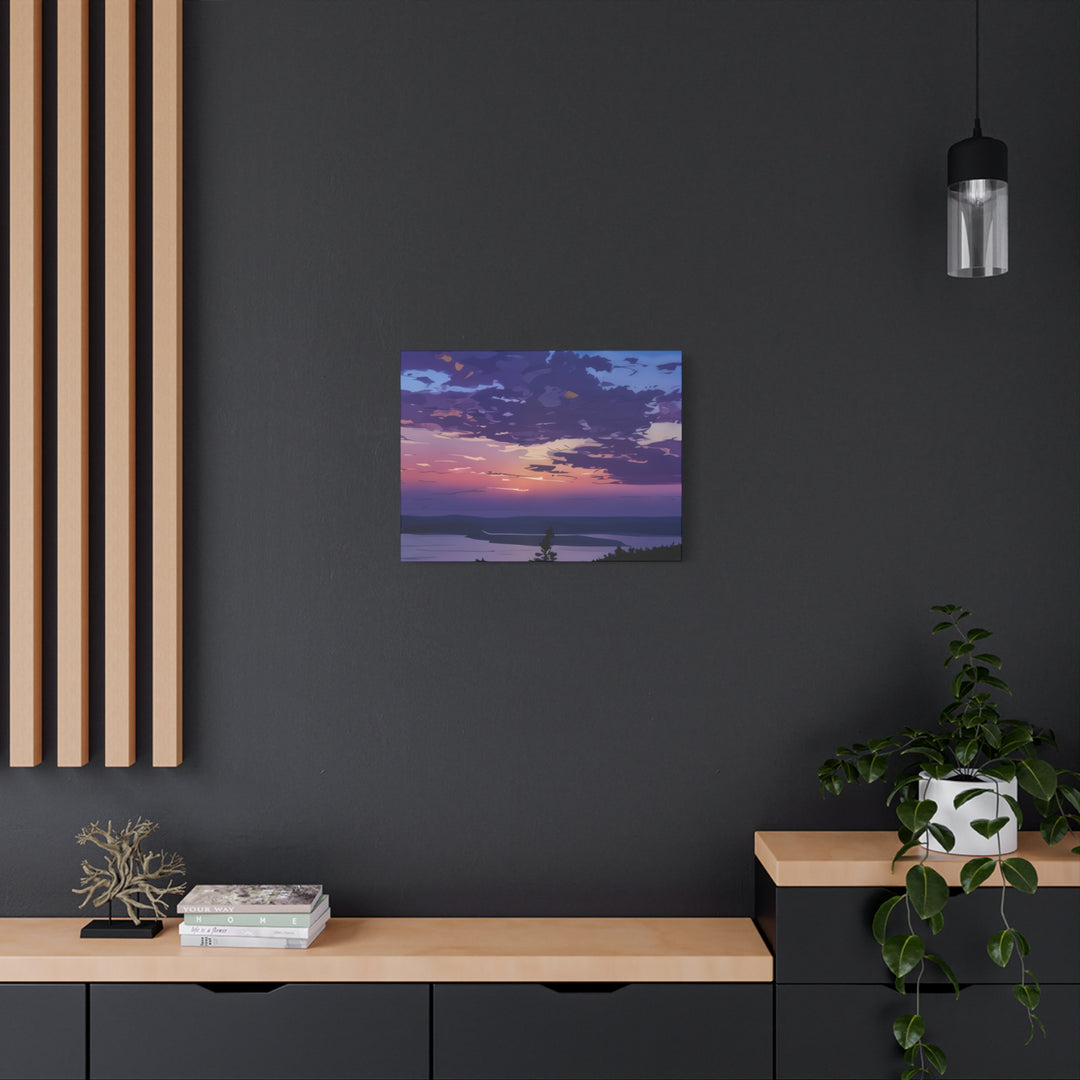 Elegant Sunset Canvas Print for Bedroom and Living Room