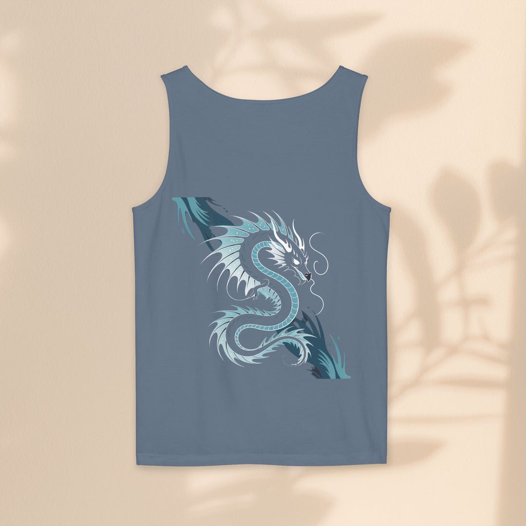 Dragon Art Unisex Tank Top - Stylish Summer Wear, Festival Apparel, Gift for Art Lovers, Beach Outfits, Cool Graphic Shirt