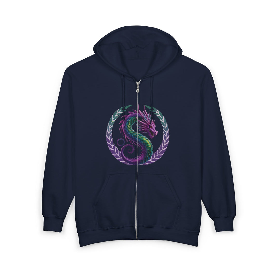 Dragon's Heart - nisex Heavy Blend™ Full Zip Hooded Sweatshirt