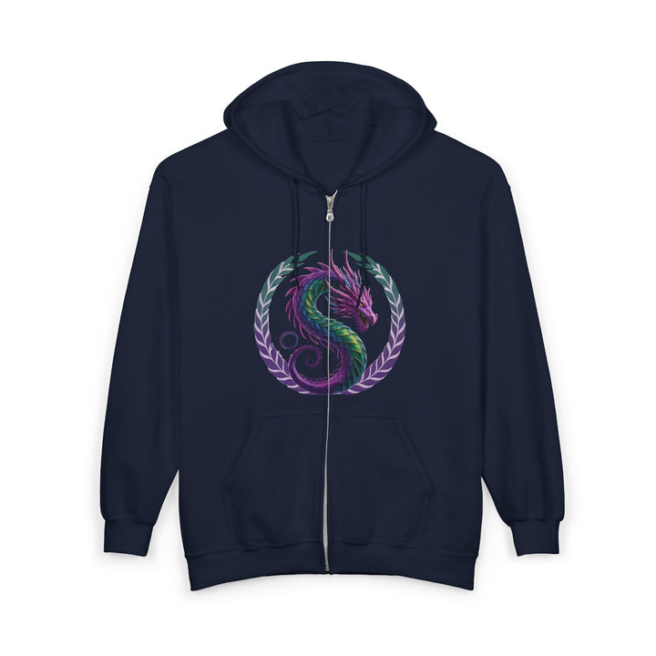 Dragon's Heart - nisex Heavy Blend™ Full Zip Hooded Sweatshirt