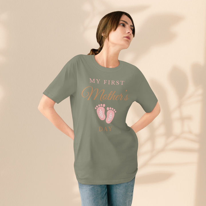 My First Mother's Day Organic T-Shirt - Baby Announcement Tee
