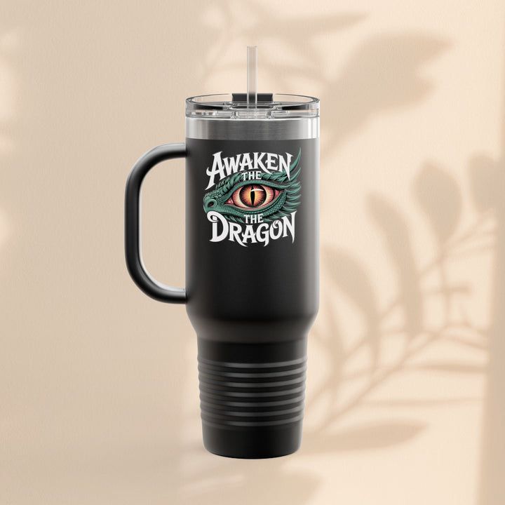 Dragon Insulated Travel Mug | 40oz | Awaken The Dragon | Perfect for Coffee Lovers, Eco-Friendly Designs